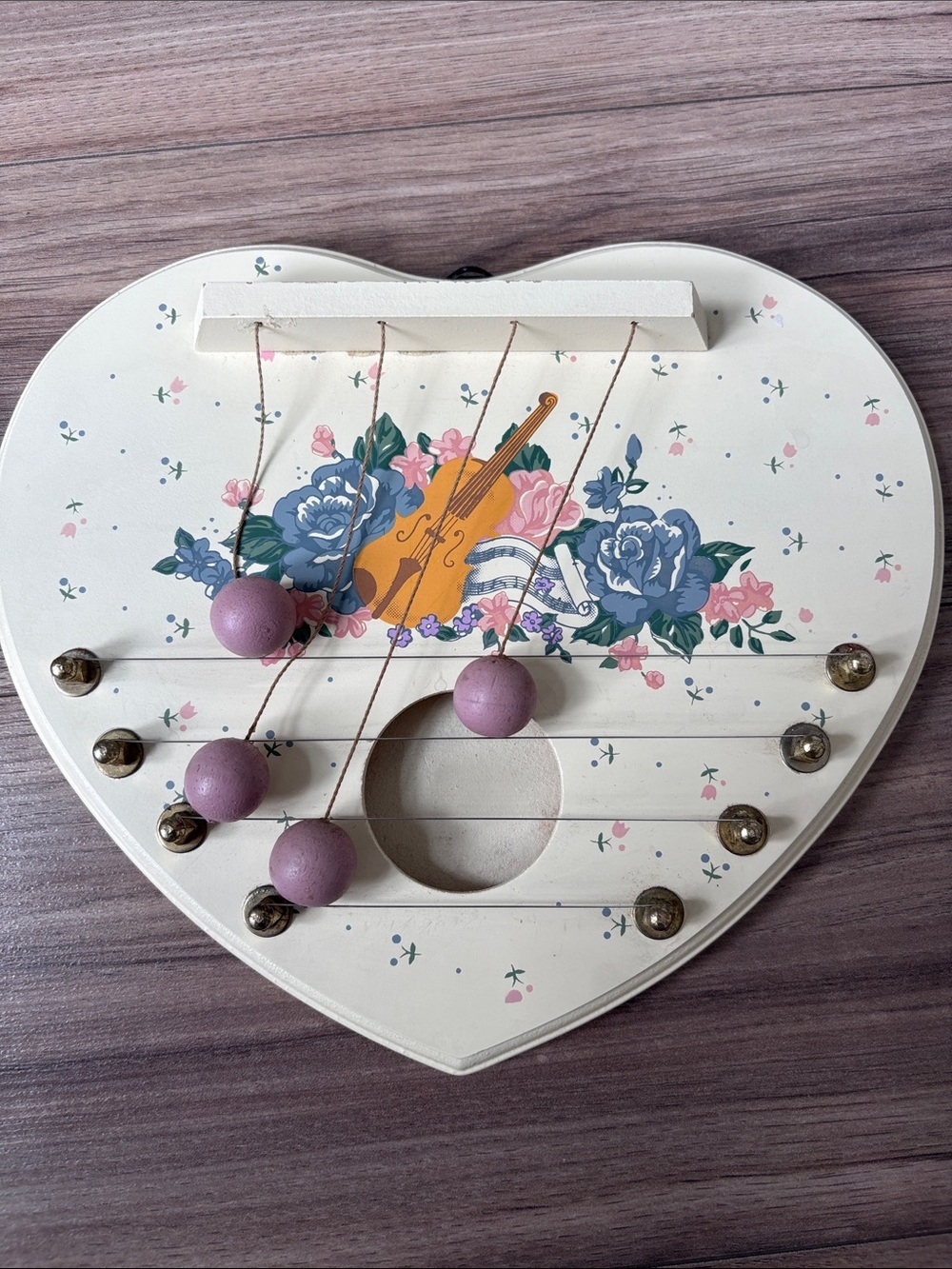 Vintage Heart-Shaped Door Harp